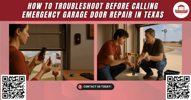 How to Troubleshoot Before Calling Emergency Garage Door Repair in Texas - McKinney Garage Door Repair Co.