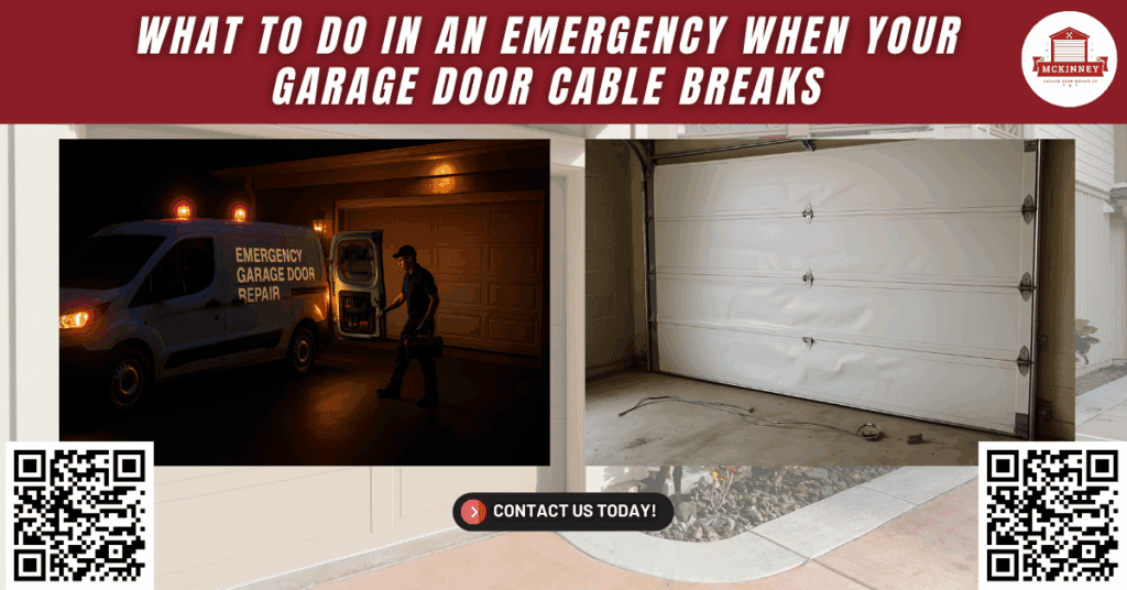 What to Do in an Emergency When Your Garage Door Cable Breaks - McKinney Garage Door Repair Co.