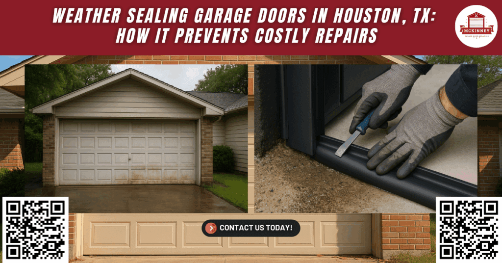 Weather Sealing Garage Doors in Houston, TX: How It Prevents Costly Repairs - McKinney Garage Door Repair Co.