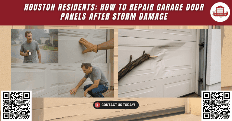 Houston Residents: How to Repair Garage Door Panels After Storm Damage - McKinney Garage Door Repair Co.